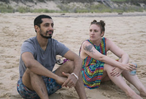 Lena Dunham and Riz Ahmed on the beach in Girls Girls Lena Dunham and Riz Ahmed
