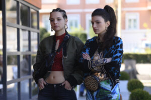 FEDERICA SABATINI as NADIA and CARLOTTA ANTONELLI as ANGELICA SALE suburra